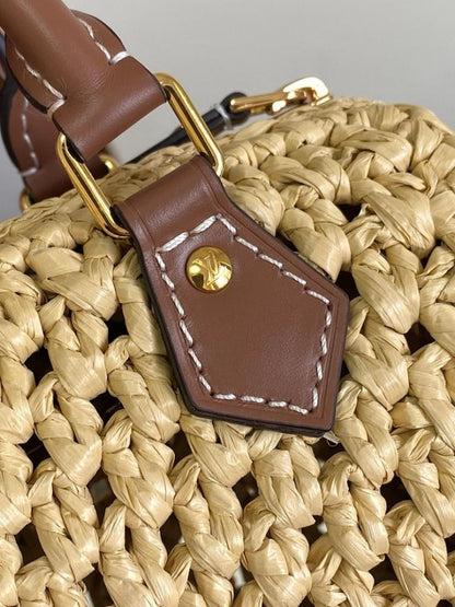 Stylish Premium Woven Raffia Shoulder Bag