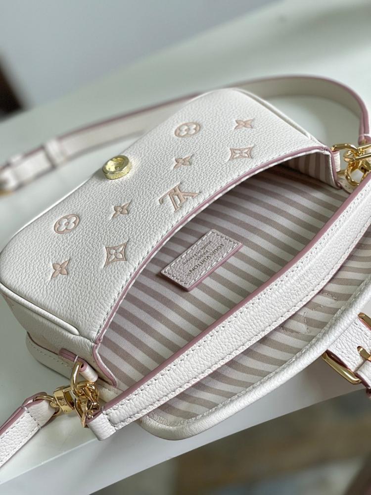 Diane Monogram Leather Shoulder Bag