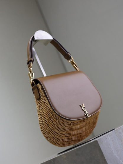 Italian-Inspired Elegant Leather Top Handle Bag
