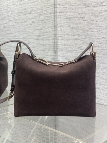 Suede Hobo Bag