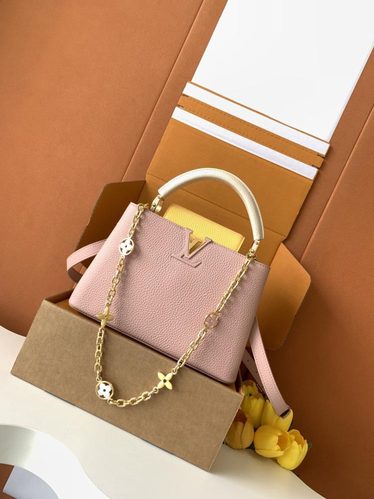 Gold Top Handle Bag