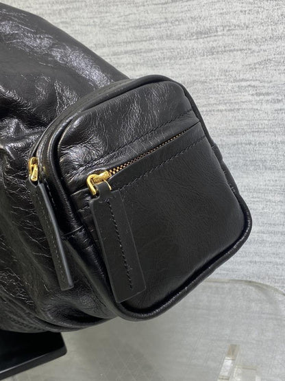Classic Brown Calfskin Top Handle Bag