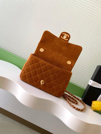 Classic Suede Shoulder Bag