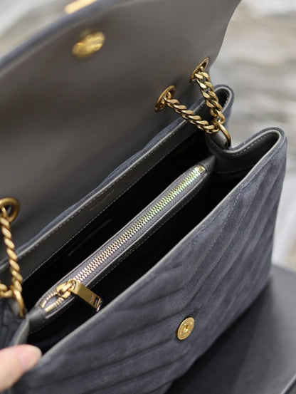 Modern Luxury Gold Leather Crossbody Bag