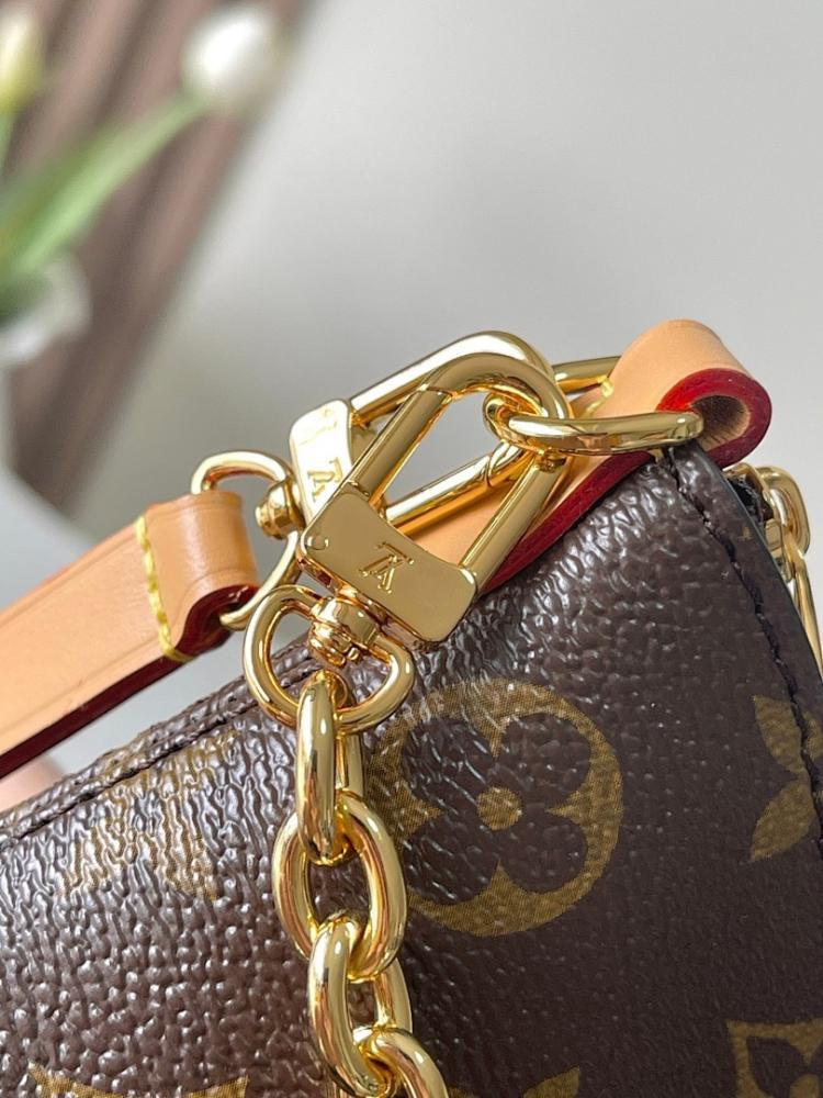 Elegant Monogram Leather Top Handle Bag – Limited Edition