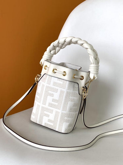 Embroidered Bucket Bag