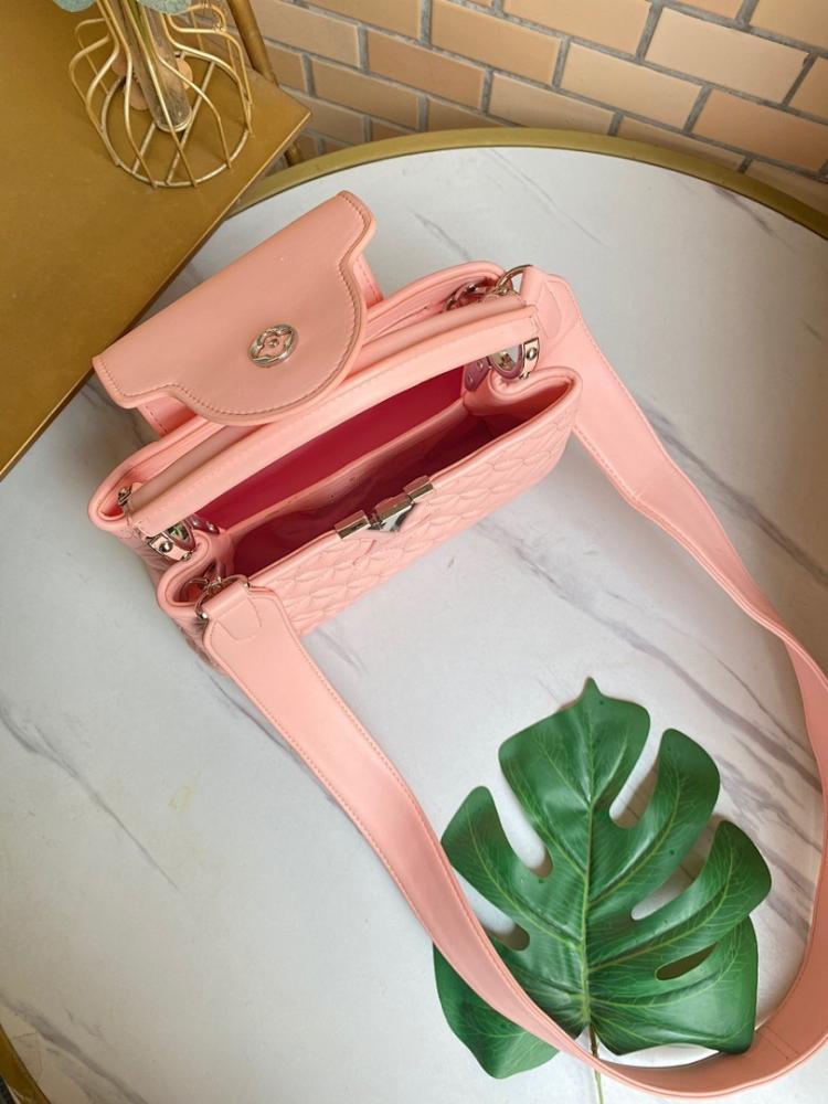 Modern Italian-Inspired Embroidered Leather Shoulder Bag