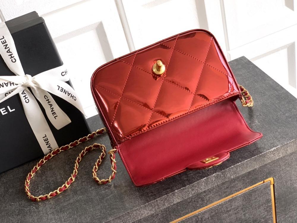 Gold Top Handle Bag