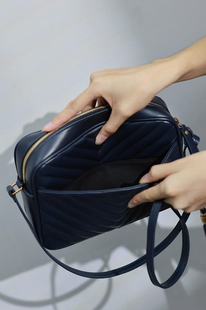Modern Refined Calfskin Shoulder Bag