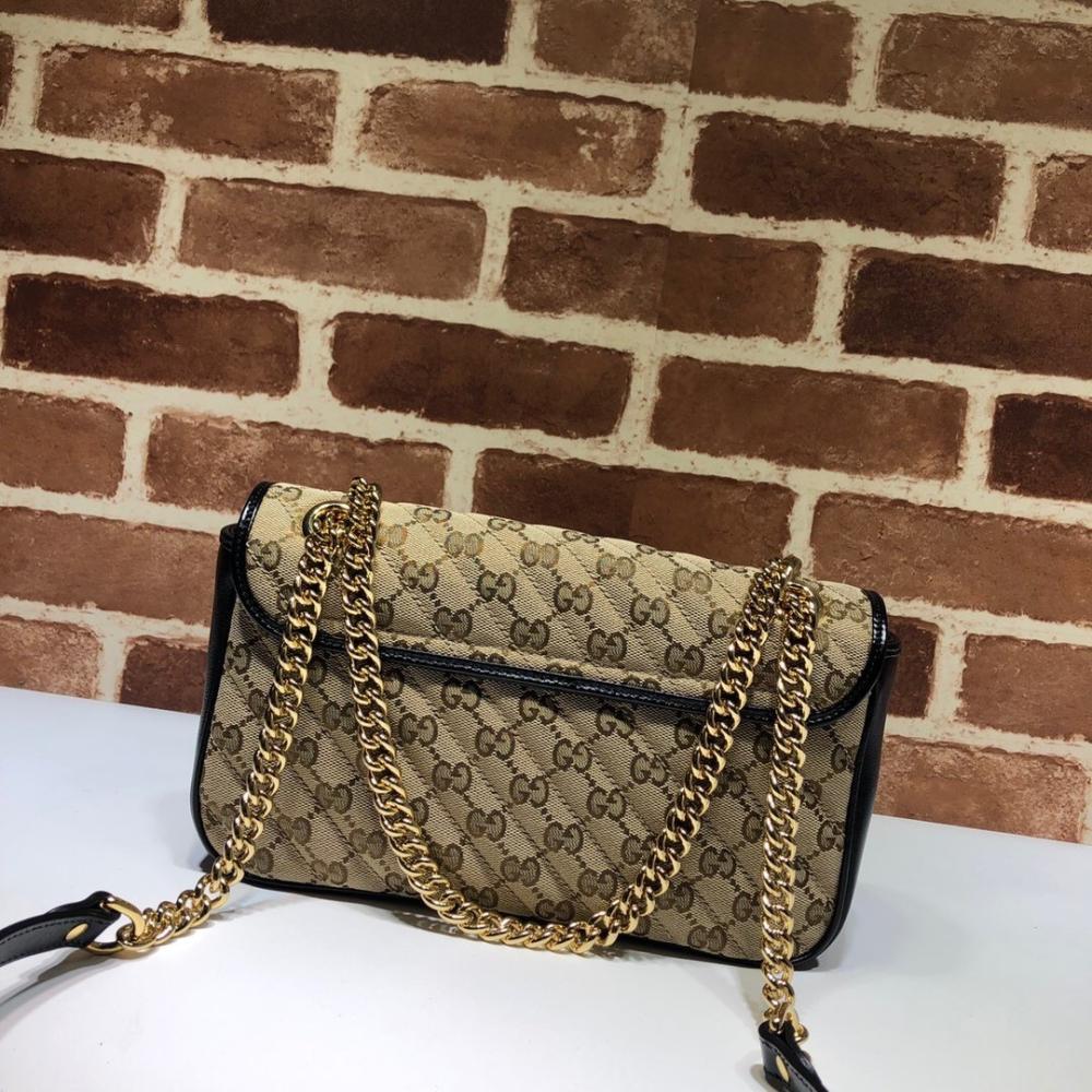 Gold Leather Shoulder Bag