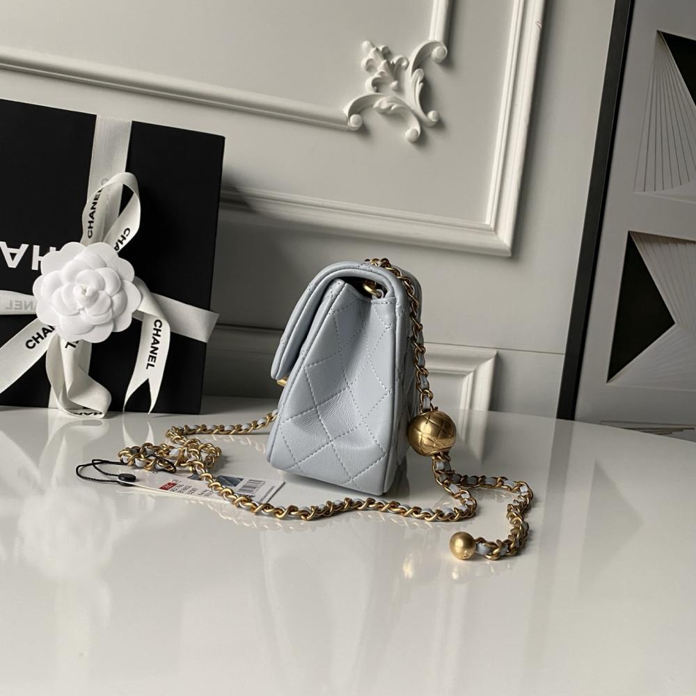 Gold Top Handle Bag