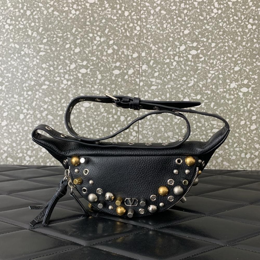 Studded Leather Crossbody Bag