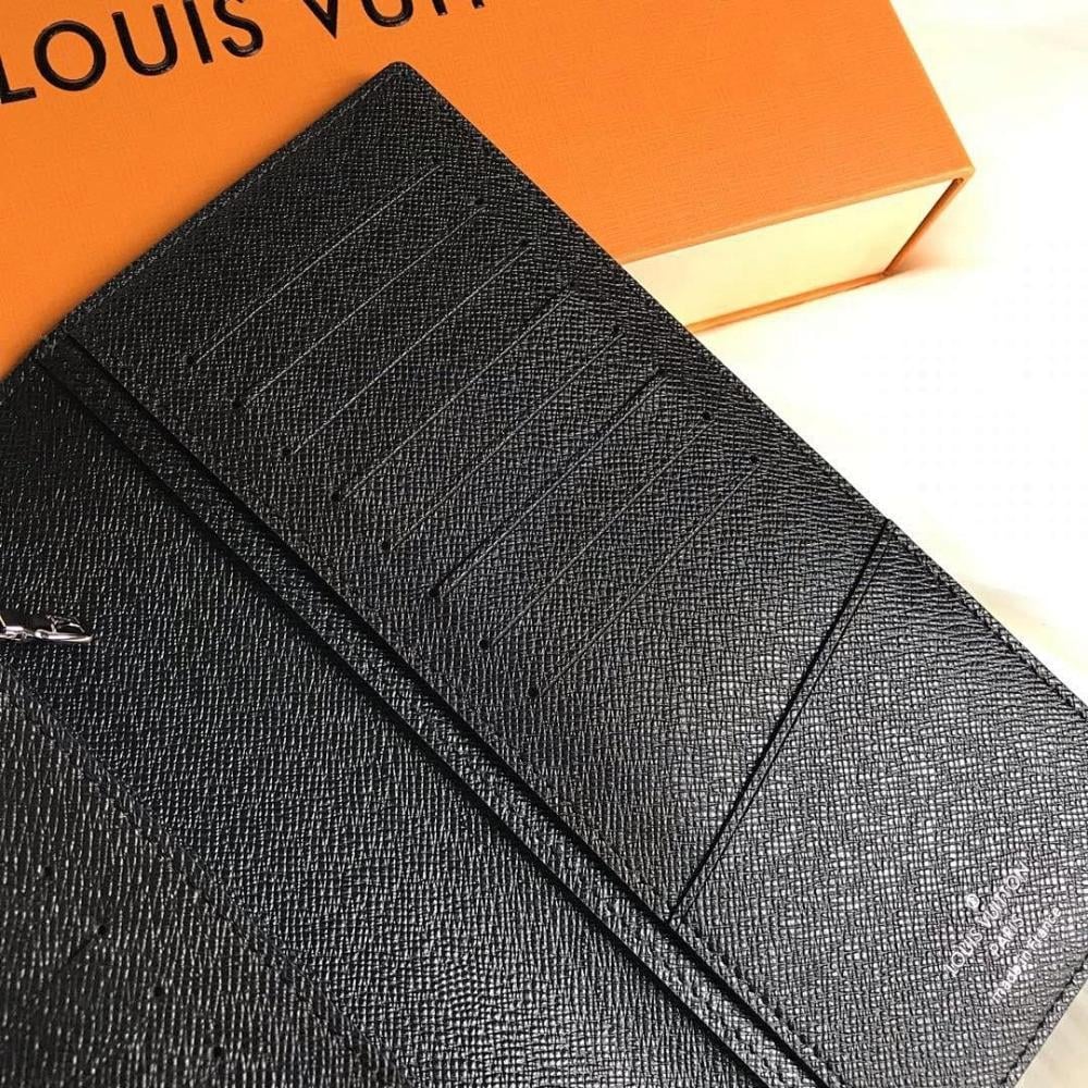 Luxury Refined Black Canvas Wallet