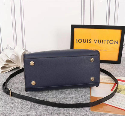 Classic Elegant Monogram Calfskin Shoulder Bag