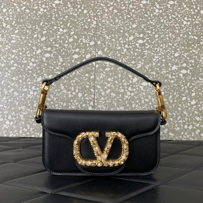 Crystal-Embellished Calfskin Wallet