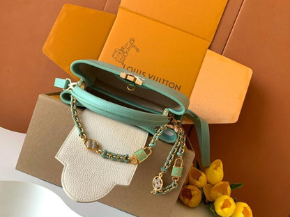 Leather Top Handle Bag