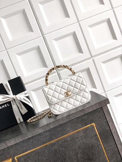 Classic Leather Top Handle Bag