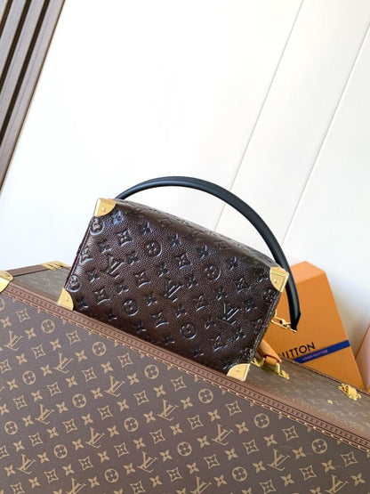 Classic Leather Top Handle Bag
