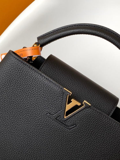 Leather Top Handle Bag