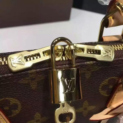 Classic Leather Top Handle Bag