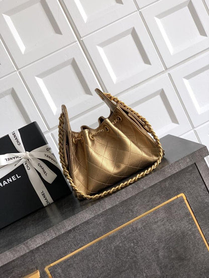 Black Leather Hobo Bag
