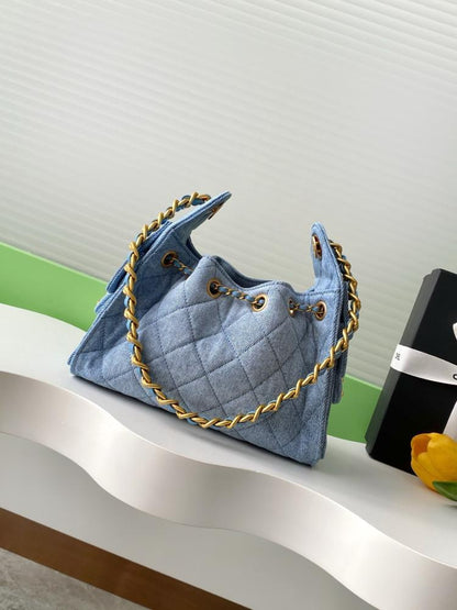 Denim Bucket Bag