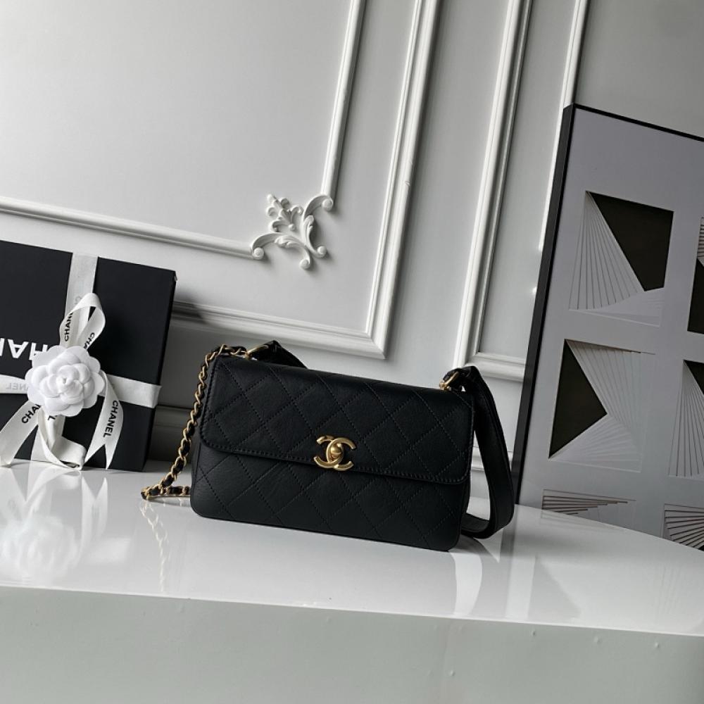Classic Quilted Calfskin Top Handle Bag