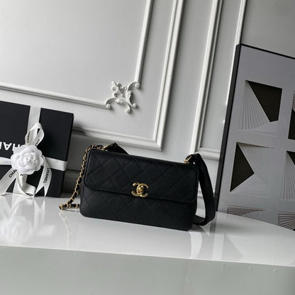 Classic Quilted Calfskin Top Handle Bag