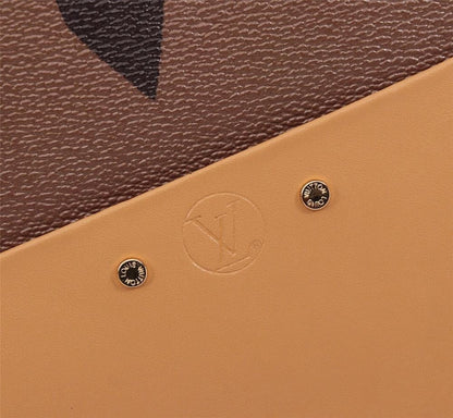 Stylish Refined Monogram Leather Shoulder Bag