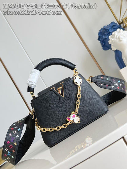 Leather Top Handle Bag