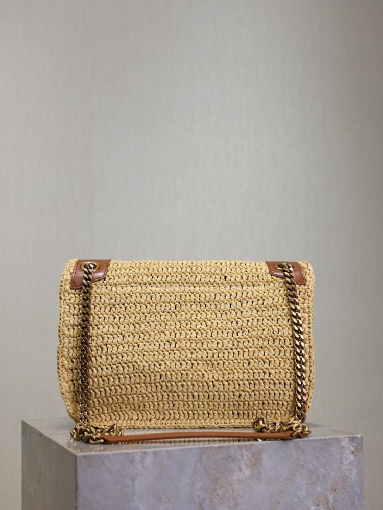 Niki Raffia Top Handle Bag