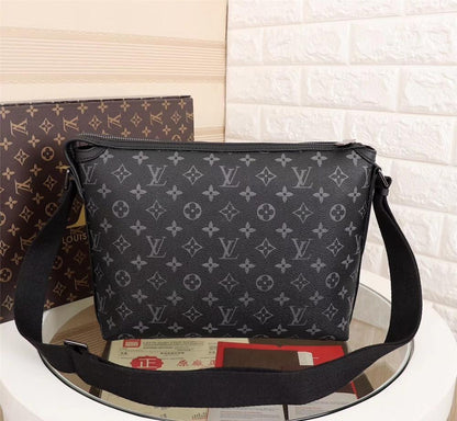 Elegant Stylish Silver Monogram Leather Bag