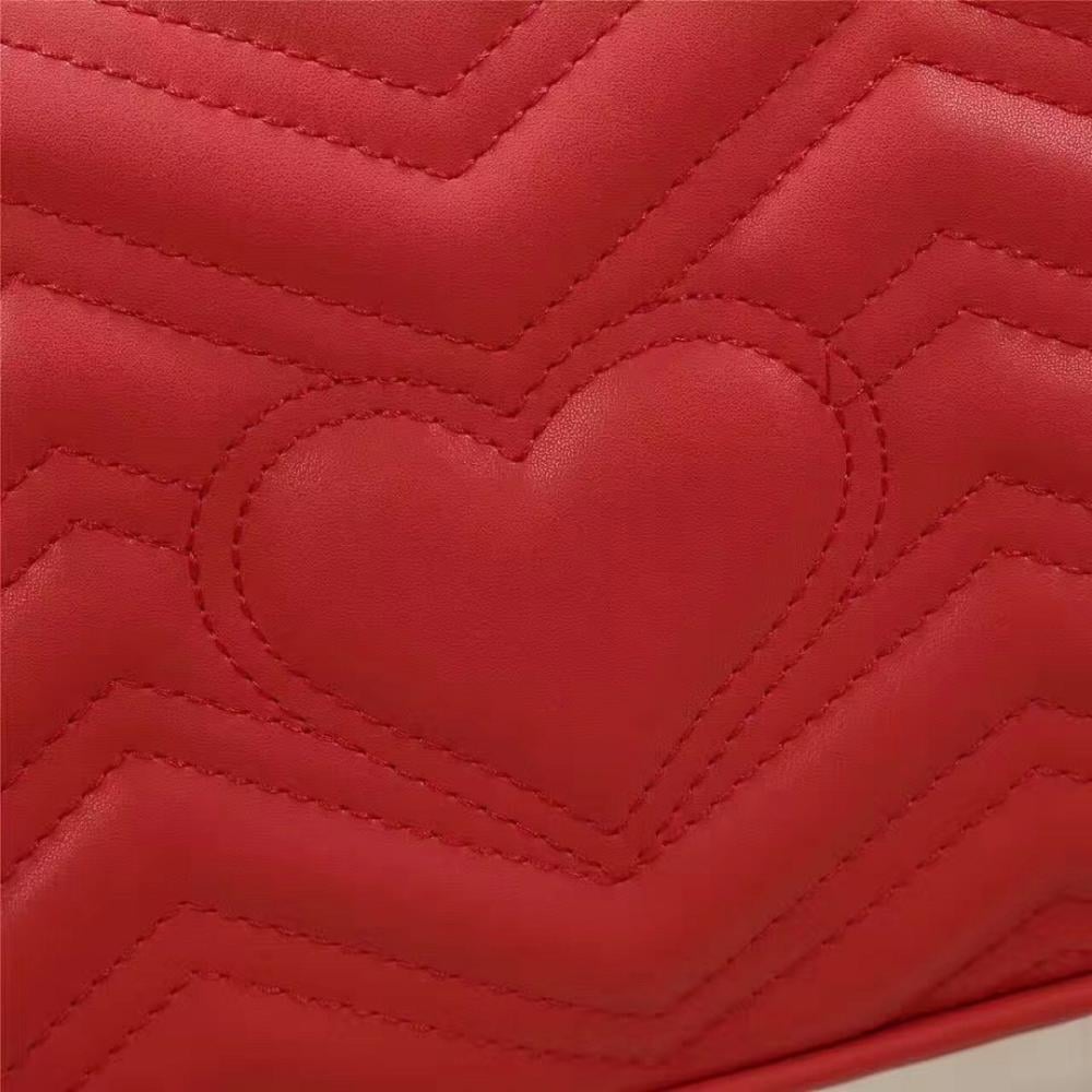 GG Marmont Quilted Lambskin Shoulder Bag
