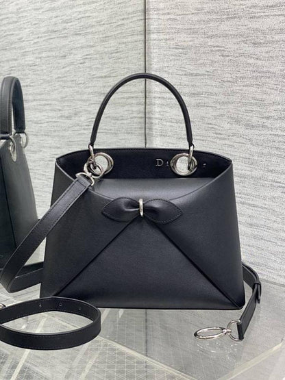 Silver Top Handle Bag