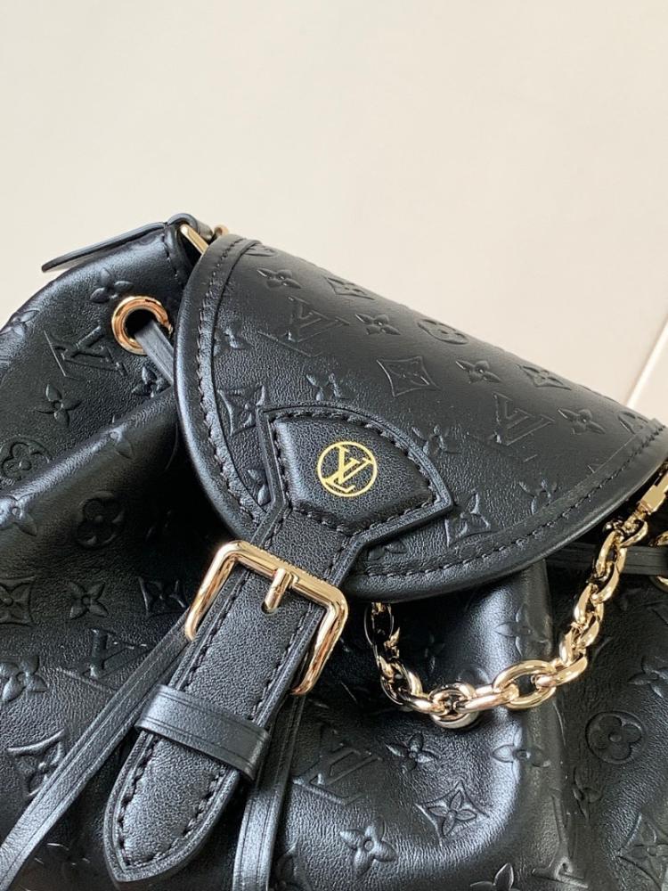Italian-Inspired Stylish Monogram Calfskin Shoulder Bag