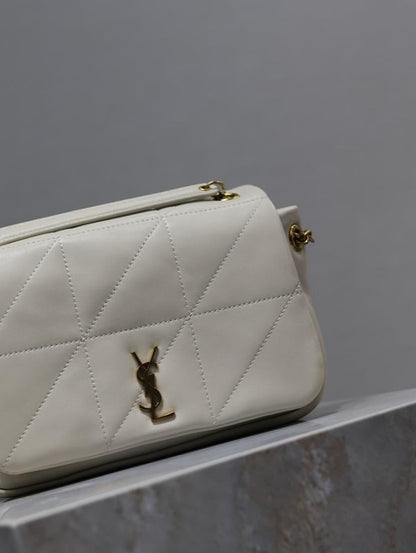 Modern Elegant Lambskin Top Handle Bag
