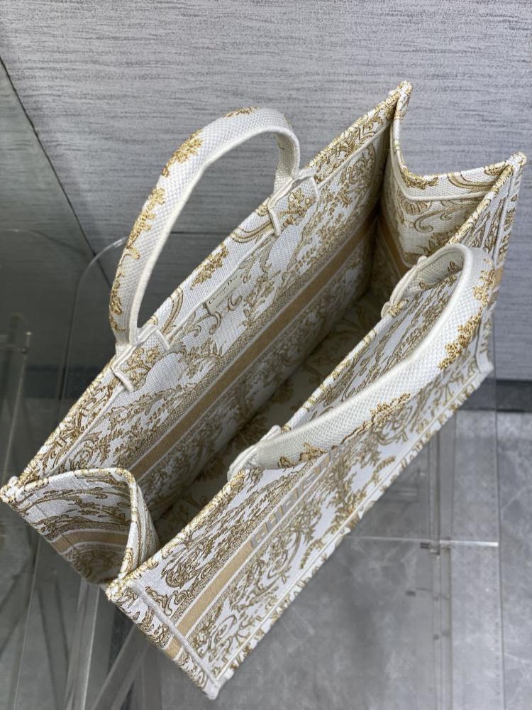 Gold Embroidered Tote Bag