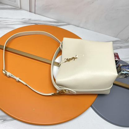 Studded Calfskin Bucket Bag