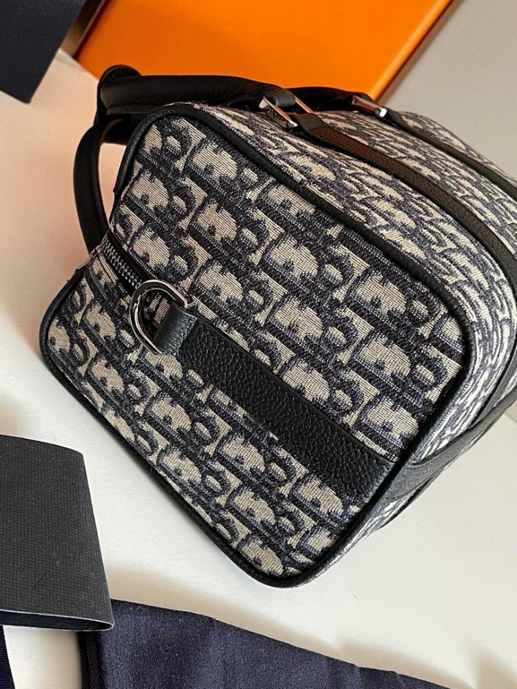 Modern Black Printed Calfskin Shoulder Bag – Limited Edition