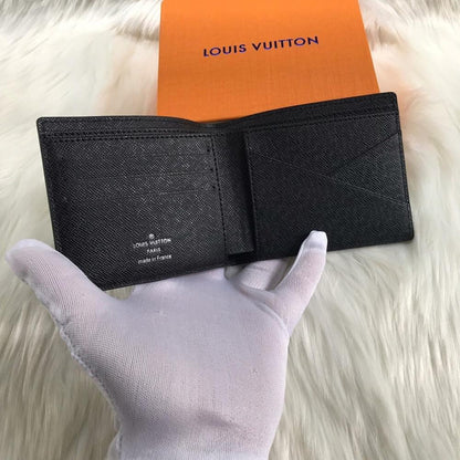 Modern Luxury Silver Leather Wallet