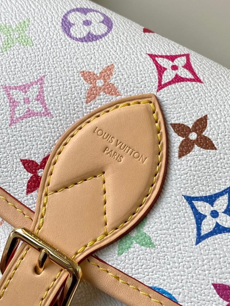 Diane Monogram Leather Shoulder Bag
