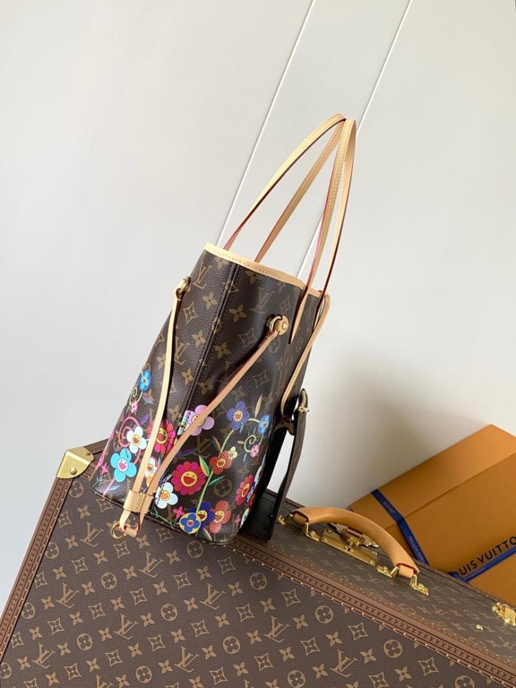 Neverfull Monogram Calfskin Crossbody Bag