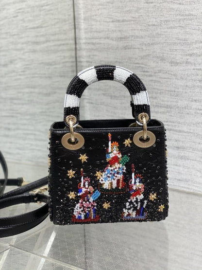 Embroidered Shoulder Bag