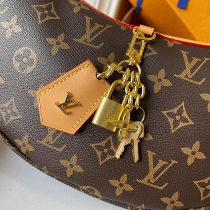 Stylish Refined Monogram Canvas Shoulder Bag