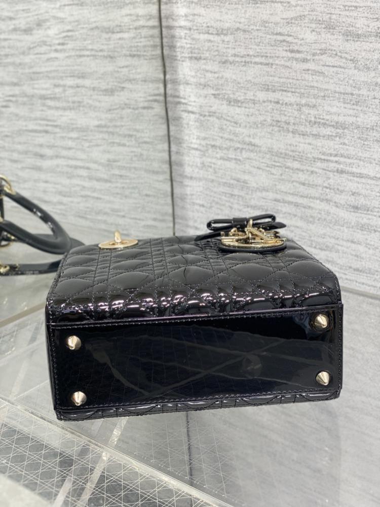 Lady My ABC Bag in Black Cannage Patent