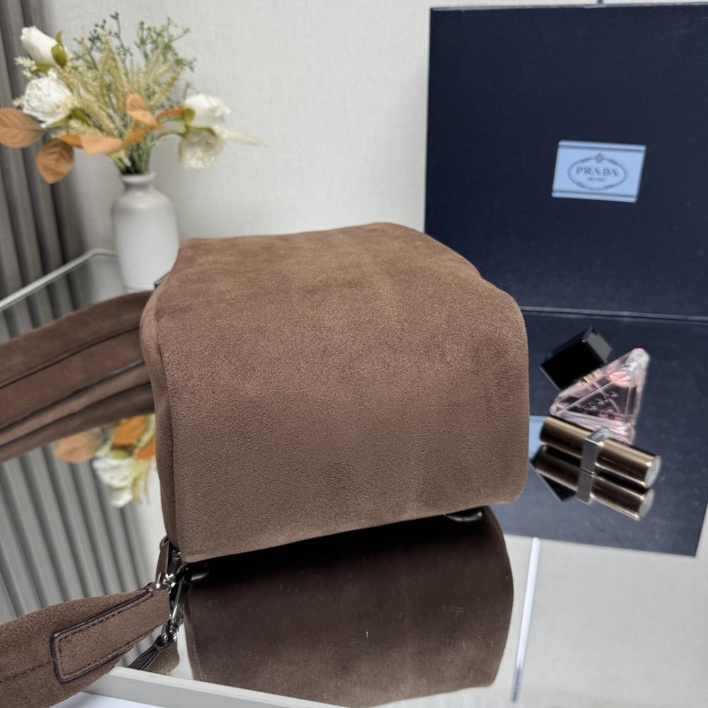 Suede Top Handle Bag