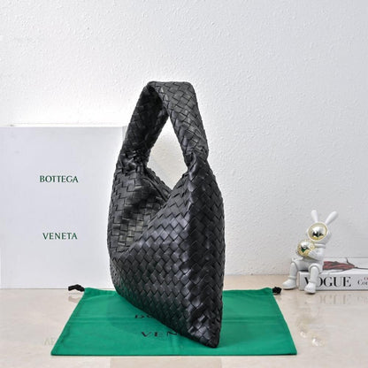 Woven Leather Top Handle Bag