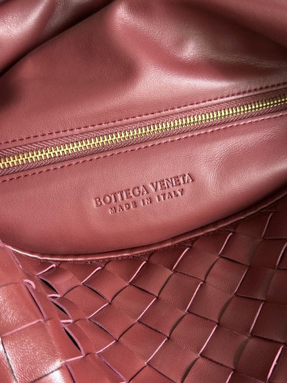 Woven Leather Top Handle Bag