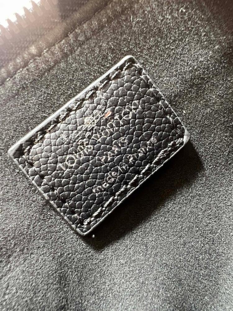Italian-Inspired Luxury Black Embroidered Denim Shoulder Bag