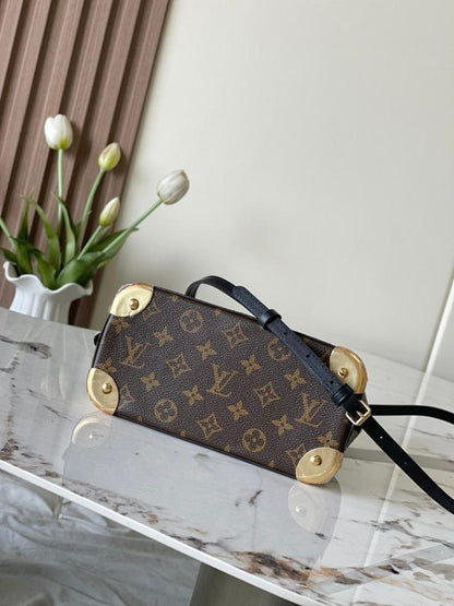 Alma Monogram Leather Shoulder Bag